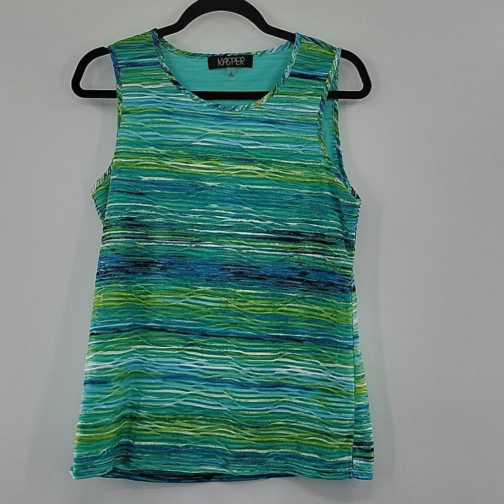 3 For$20 Kasper  Multi color top w/ design size S